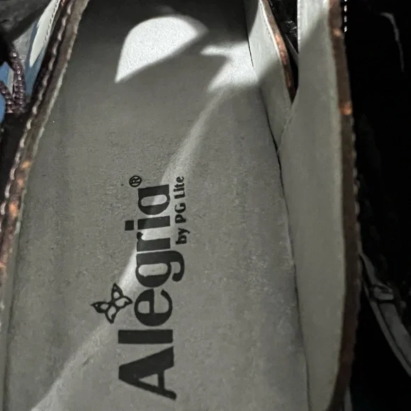 Alegria Shiny Black Dress Shoes - Picture 3 of 4